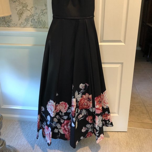 Blush Gown, Size 12, Black Navy Multi - Picture 2 of 7